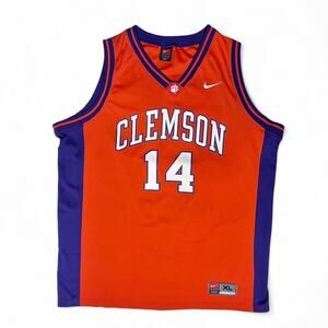 Nike Team Sports Clemson Tigers 90s Vintage Basketball Jersey Sportswear XL